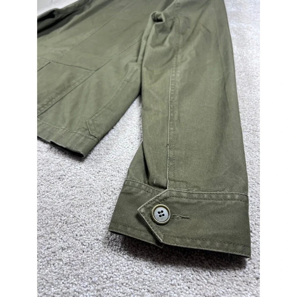 J. Crew Military Green Cotton Utility Jacket